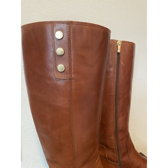Franco Sarto Tall Boots Tan Leather Boots Women’s 10M - Picture 3 of 8